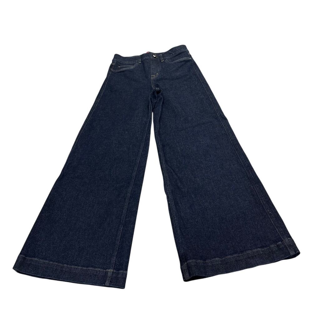 SPANX Wide-Leg Dark Indigo Jeans - Women's Pants